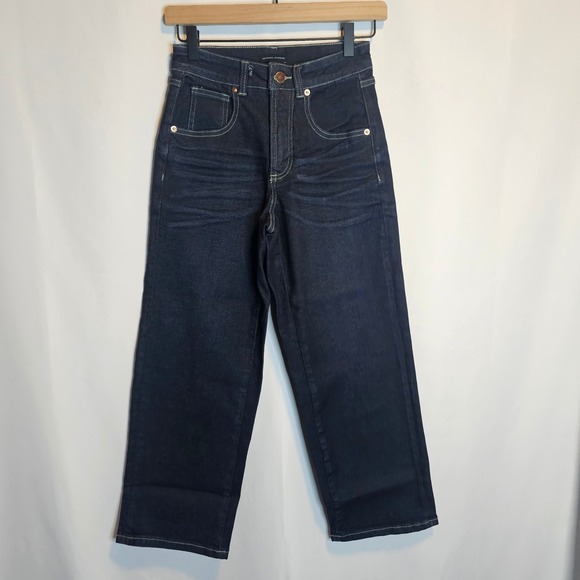 Universal Standard Denim - Universal Standard Cropped Boyfriend Jeans BAE 27" Dark Indigo Denim